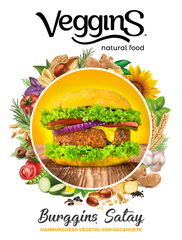 Diseño gráfico para la marca de alimentos naturales Veggins